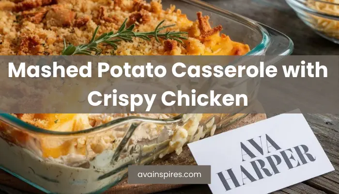 Mashed Potato Casserole with Crispy Chicken Recipe