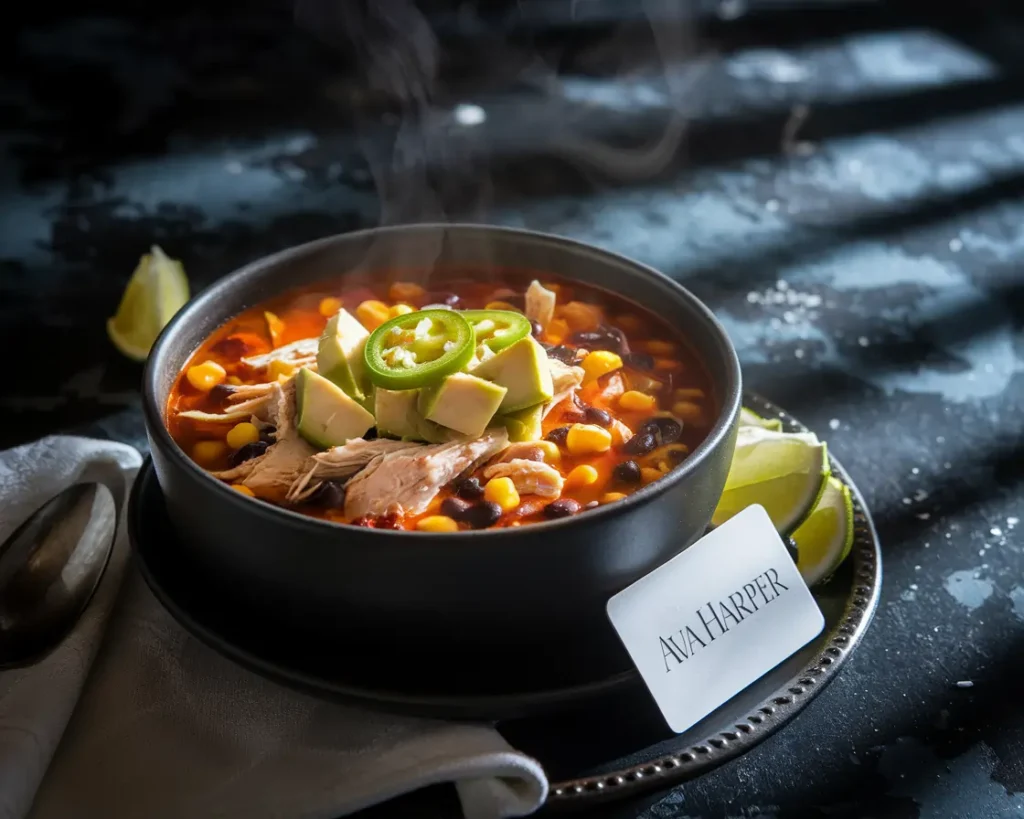 Chicken taco soup recipe