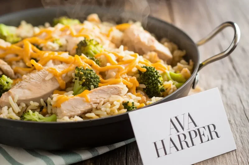 Pan Cheesy Chicken Broccoli and Rice Recipe You Can’t Miss