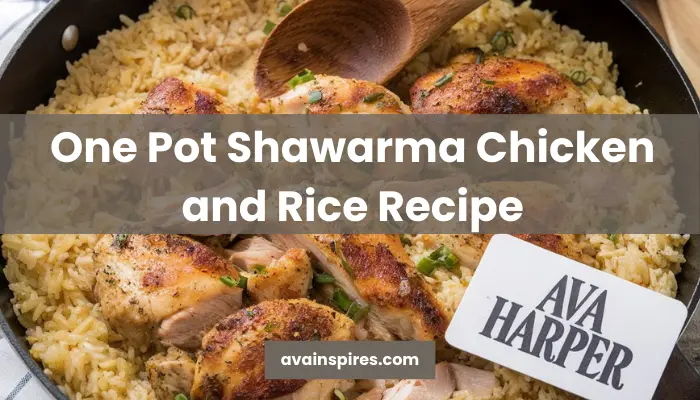 One Pot Shawarma Chicken and Rice Recipe