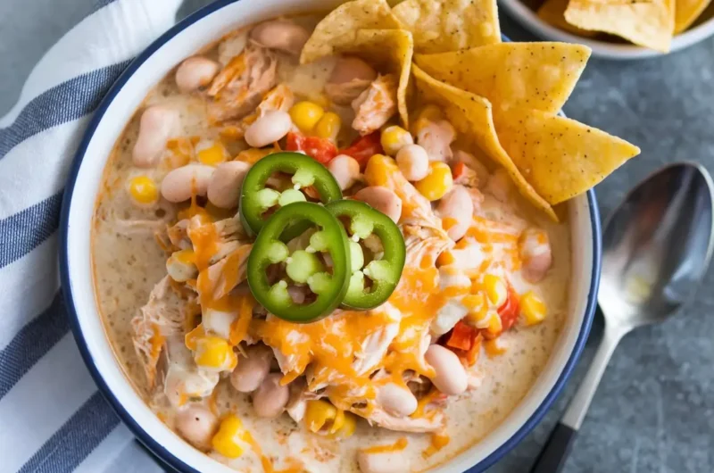 Slow Cooker White Chicken Chili Recipe You’ll Crave!