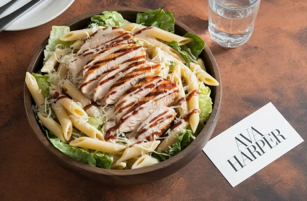 chicken caesar pasta salad recipe