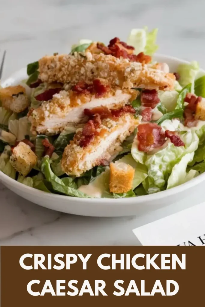 crispy chicken caesar salad