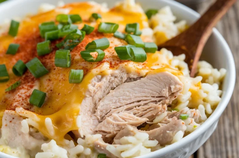 Crockpot Cheesy Chicken and Rice Recipe: The comfort Meal!