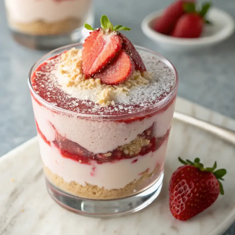 Strawberry Mousse Cheesecake Parfait Recipe