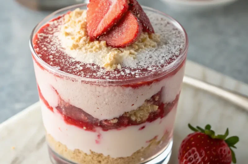 Strawberry Mousse Cheesecake Parfait Recipe