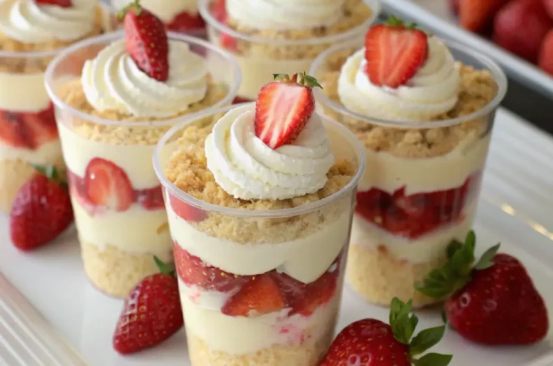 Strawberry Shortcake Parfait Cups Recipe