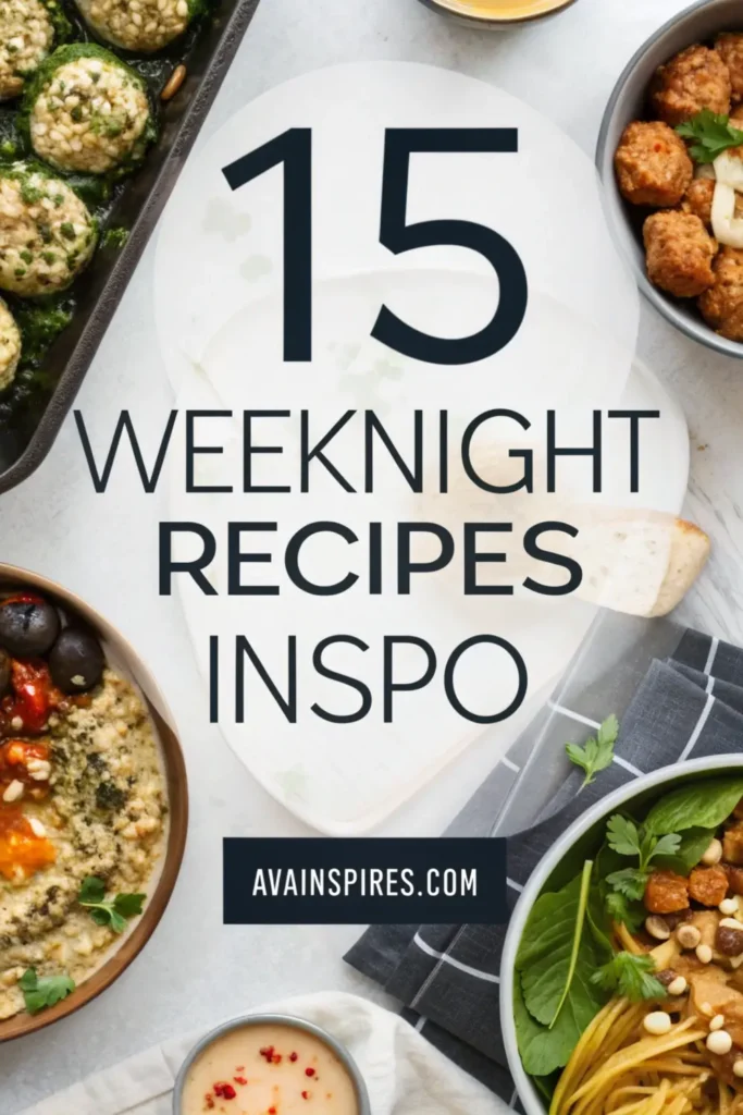 15 Weeknight Recipes Inspo