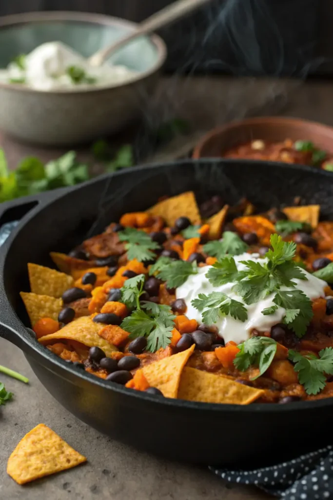 Black Bean Sweet Potato Taco Skillet