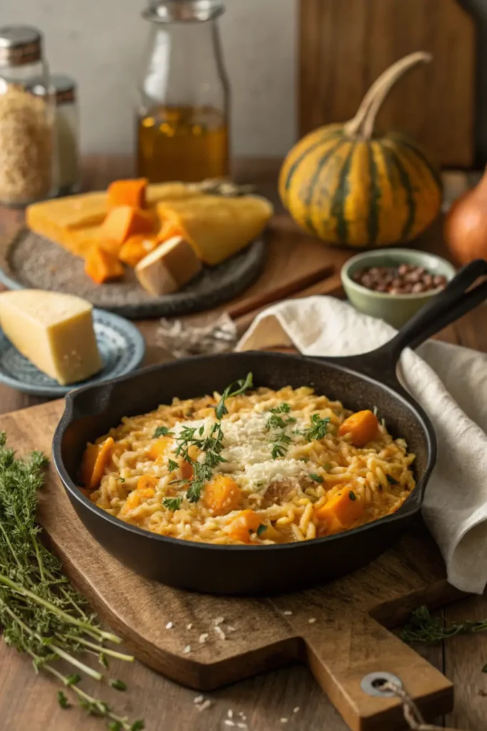 Creamy Butternut Squash Orzo