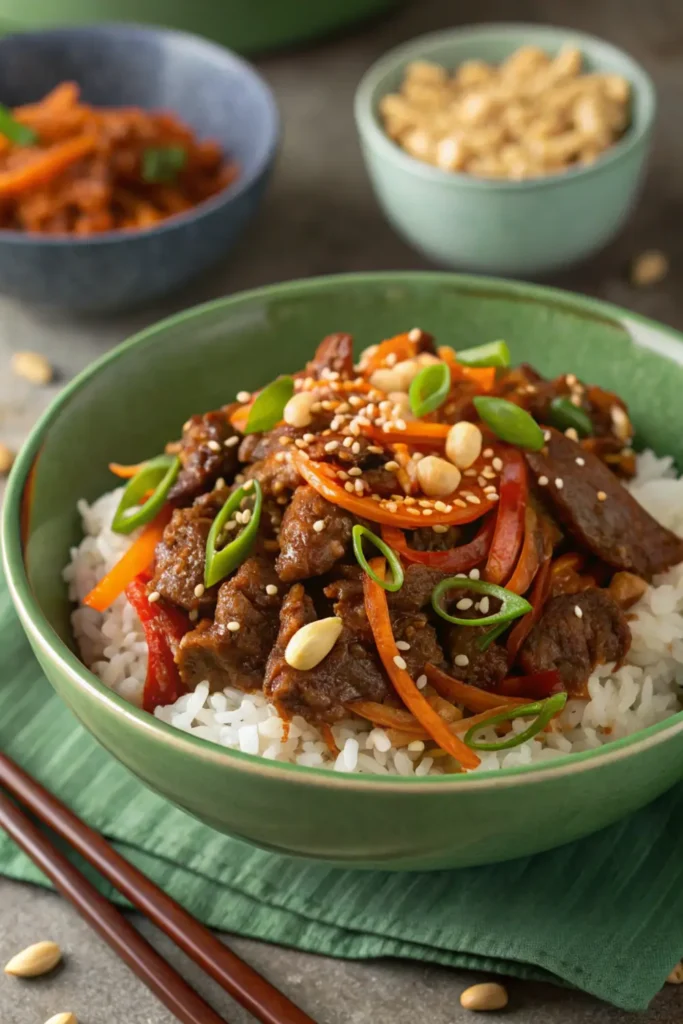 Korean Gochujang Beef Bowl 1