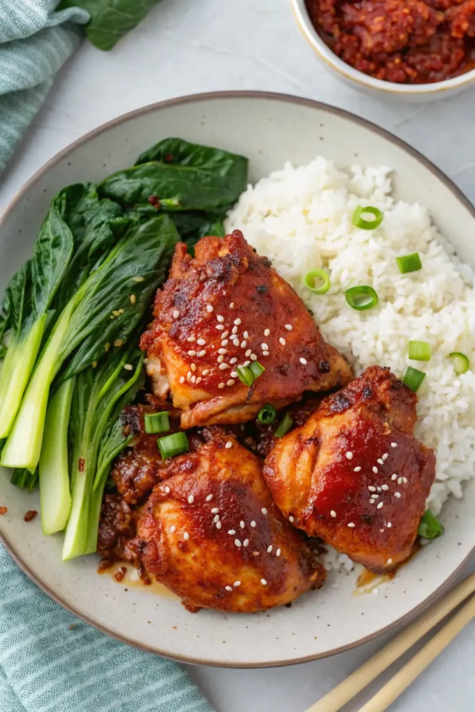 Korean Gochujang Chicken Thighs Recipe 2