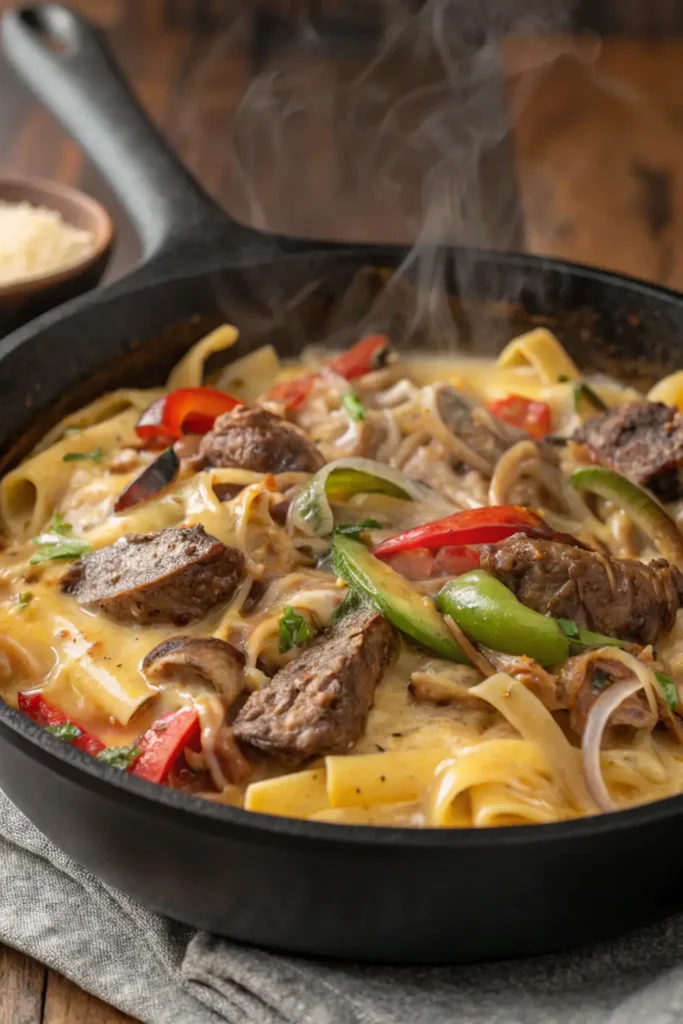 Philly Cheesesteak Pasta