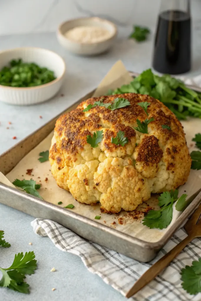 Whole Roasted Cauliflower