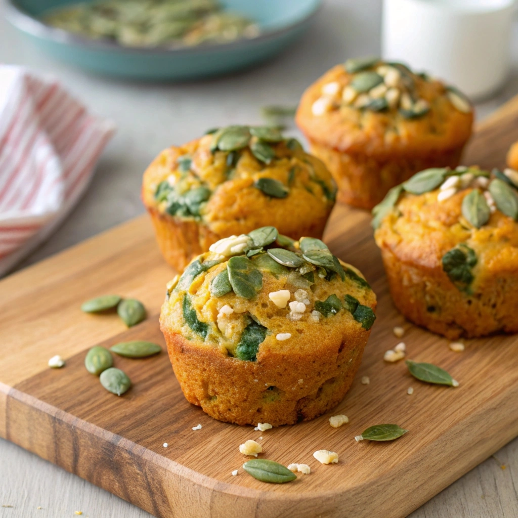 butternut squash spinach and feta muffins recipe