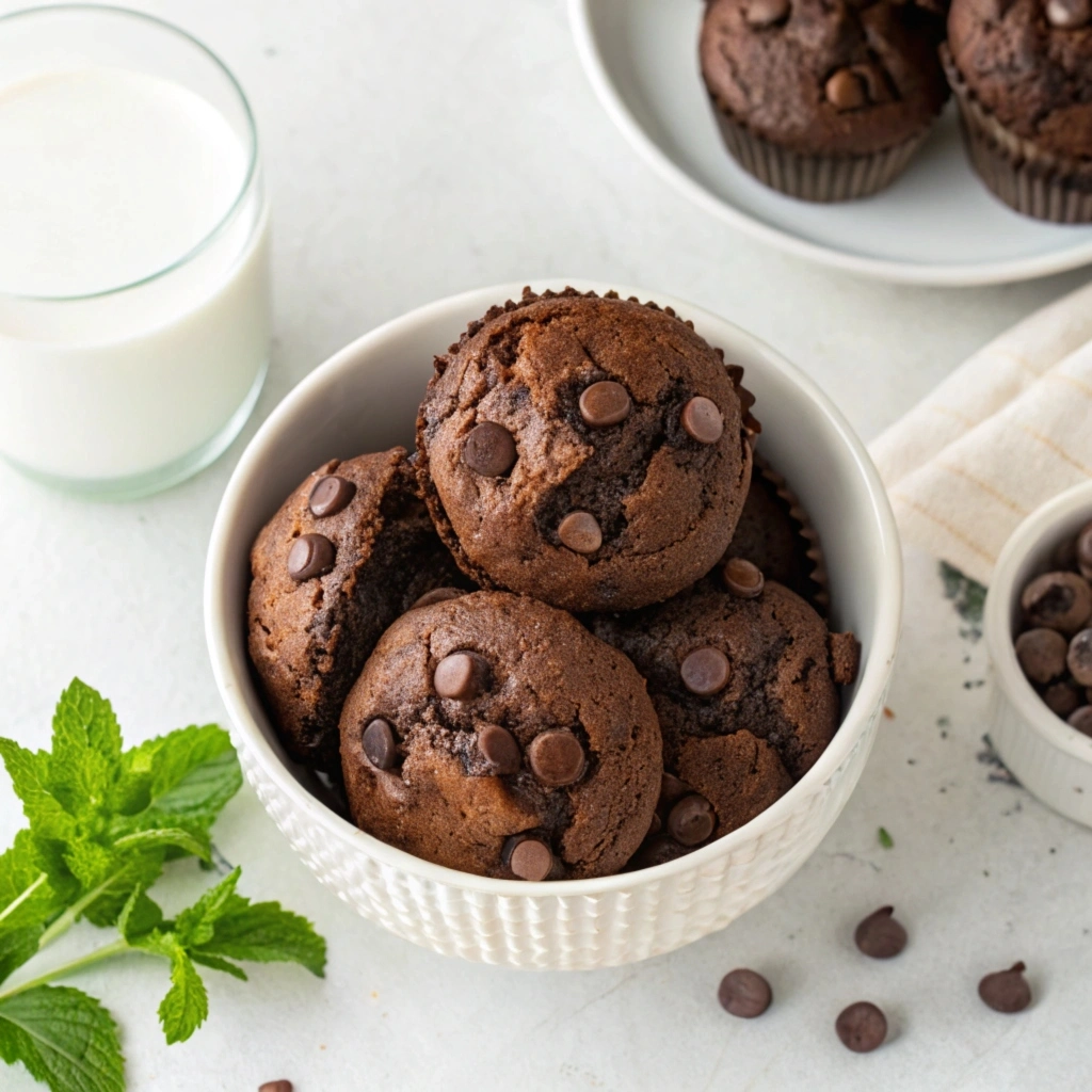 triple chocolate muffins