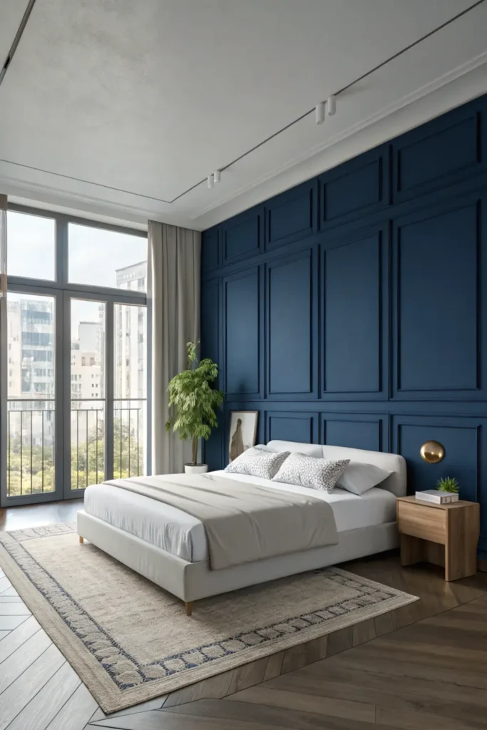 Dark Blue Bedroom 1