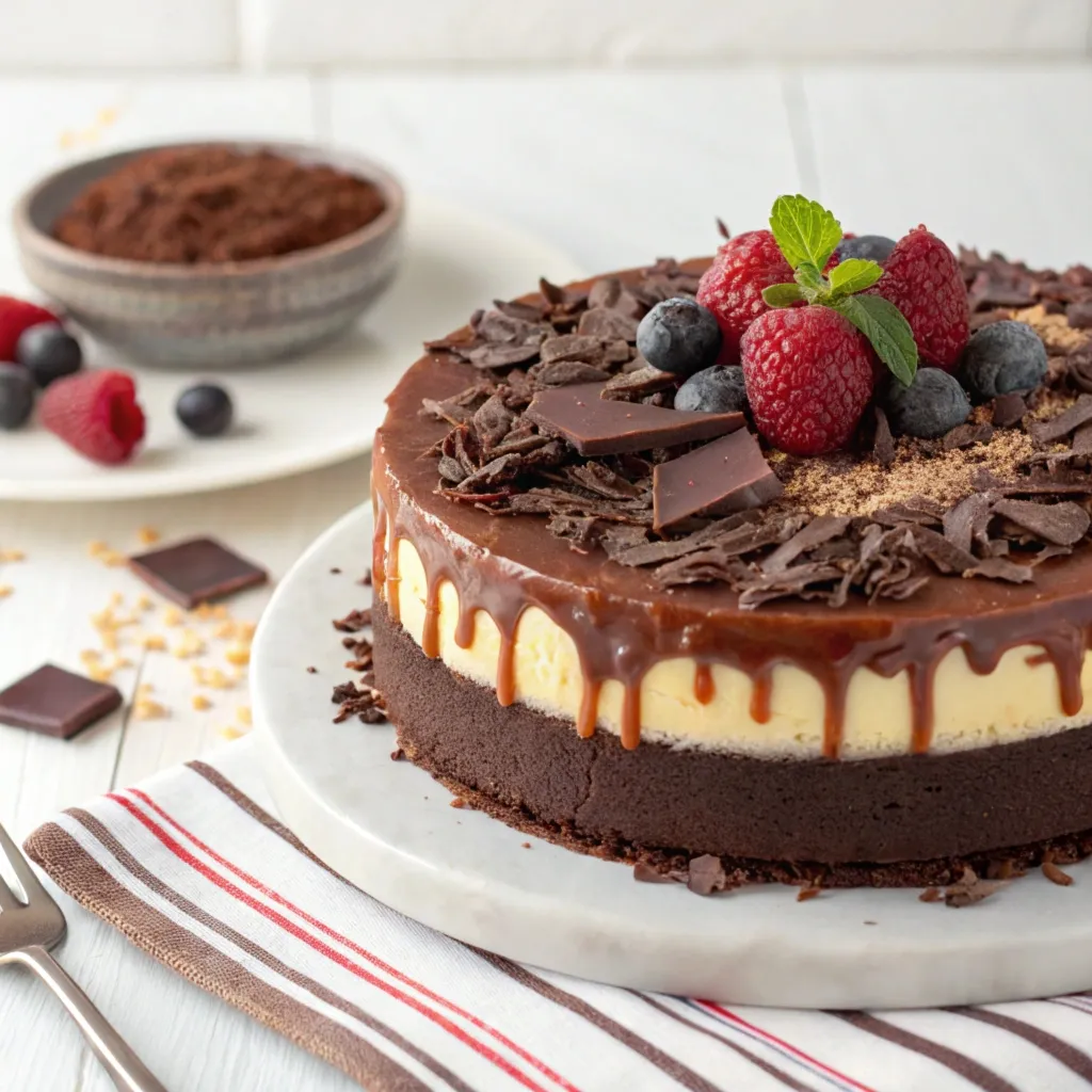 dark-chocolate-cheesecake