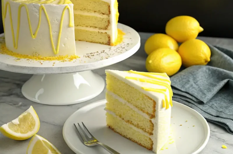 Lemon Velvet Sheet Cake Recipe: The Softest Cake Ever!