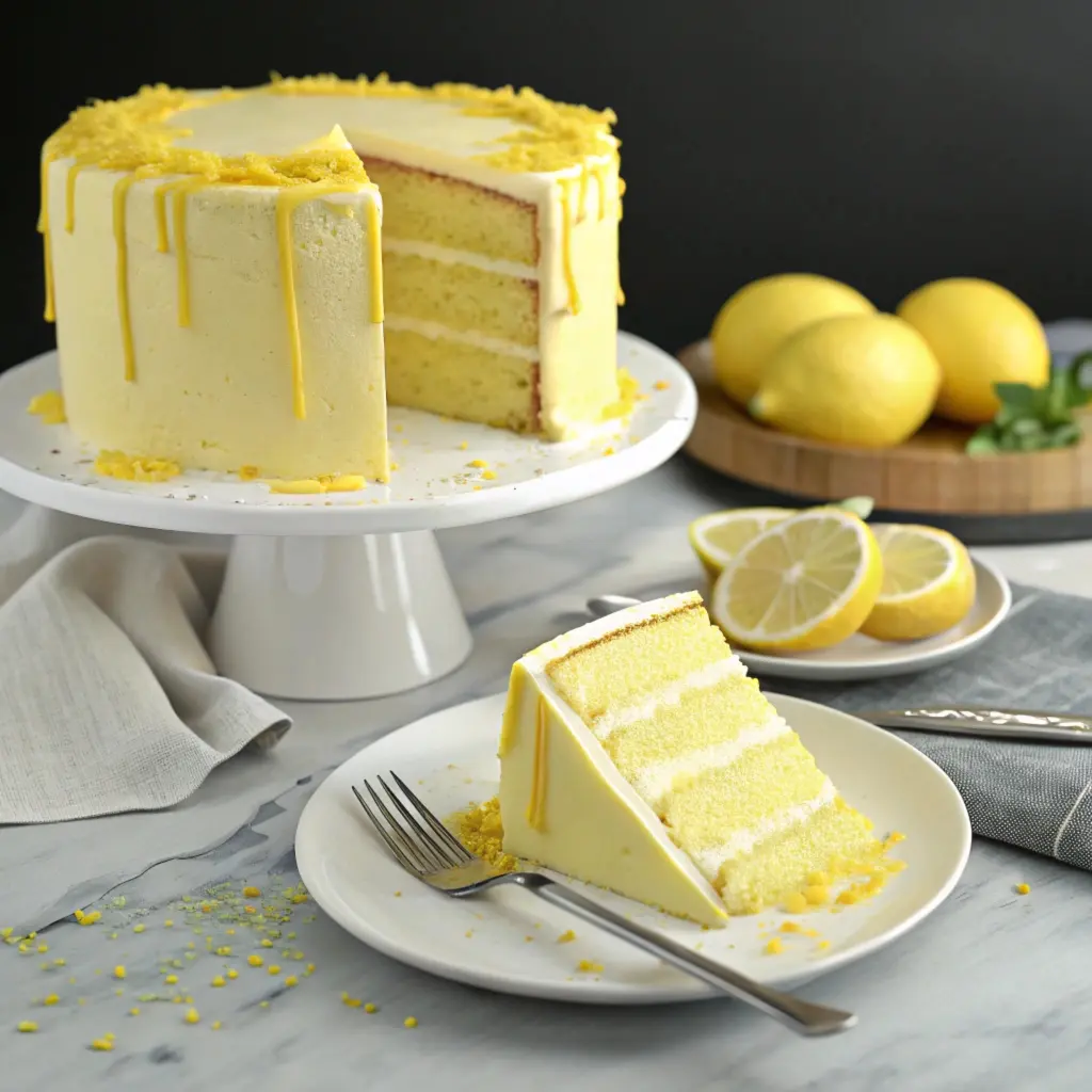 lemon velvet sheet cake 