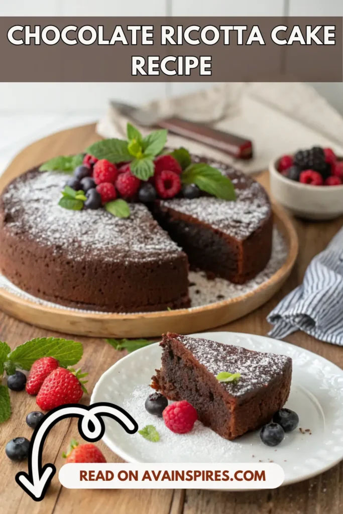 Chocolate Ricotta Cake Recipe