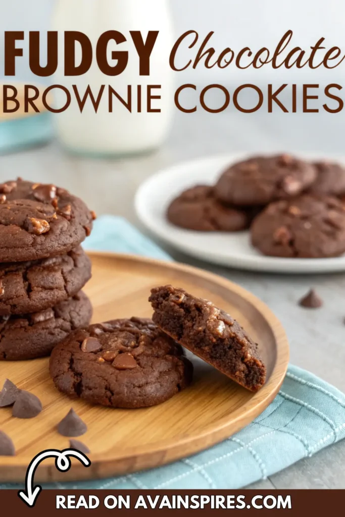 Fudgy Chocolate Brownie Cookies (2)