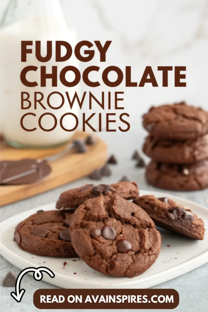 Fudgy Chocolate Brownie Cookies