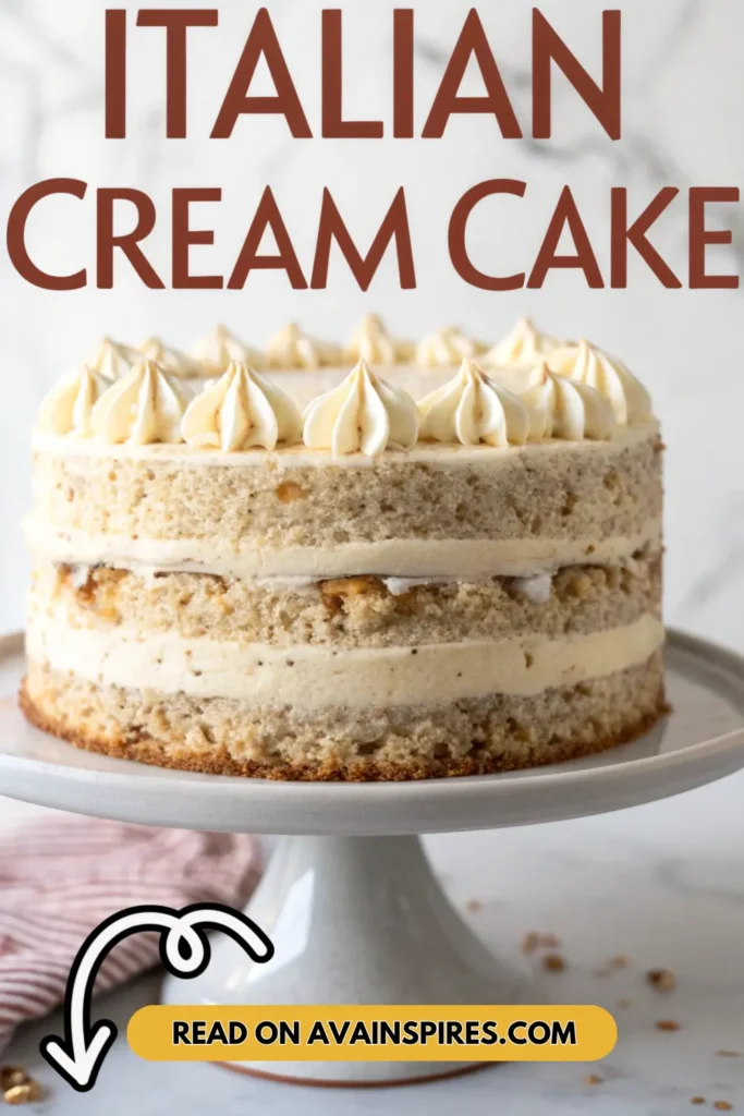 Italian Cream Cake Recipe (4)