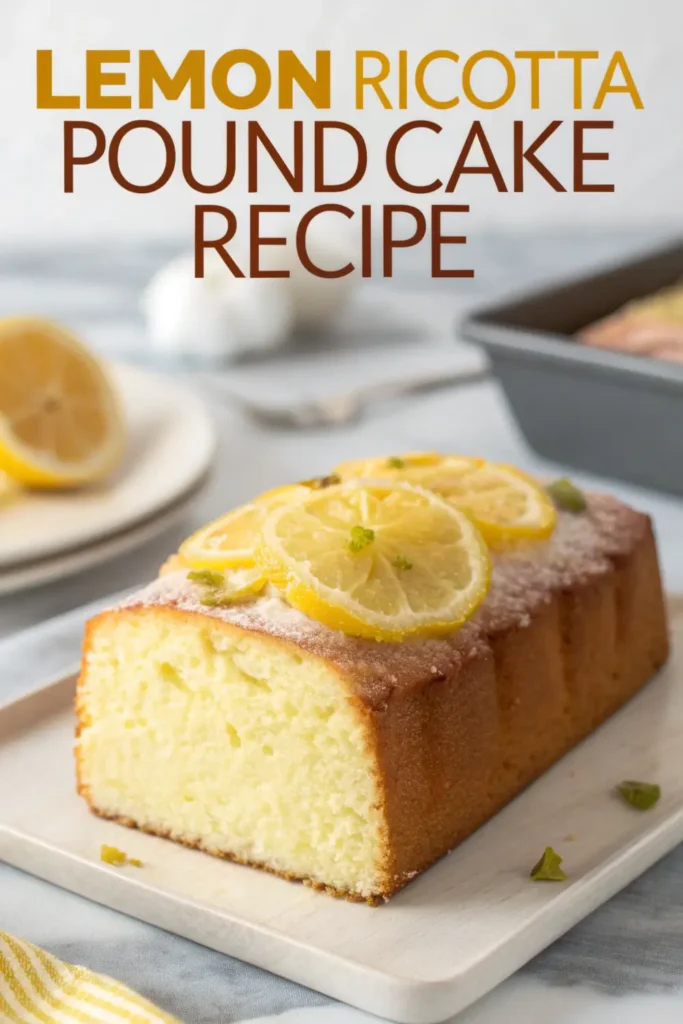 Lemon Ricotta Pound Cake