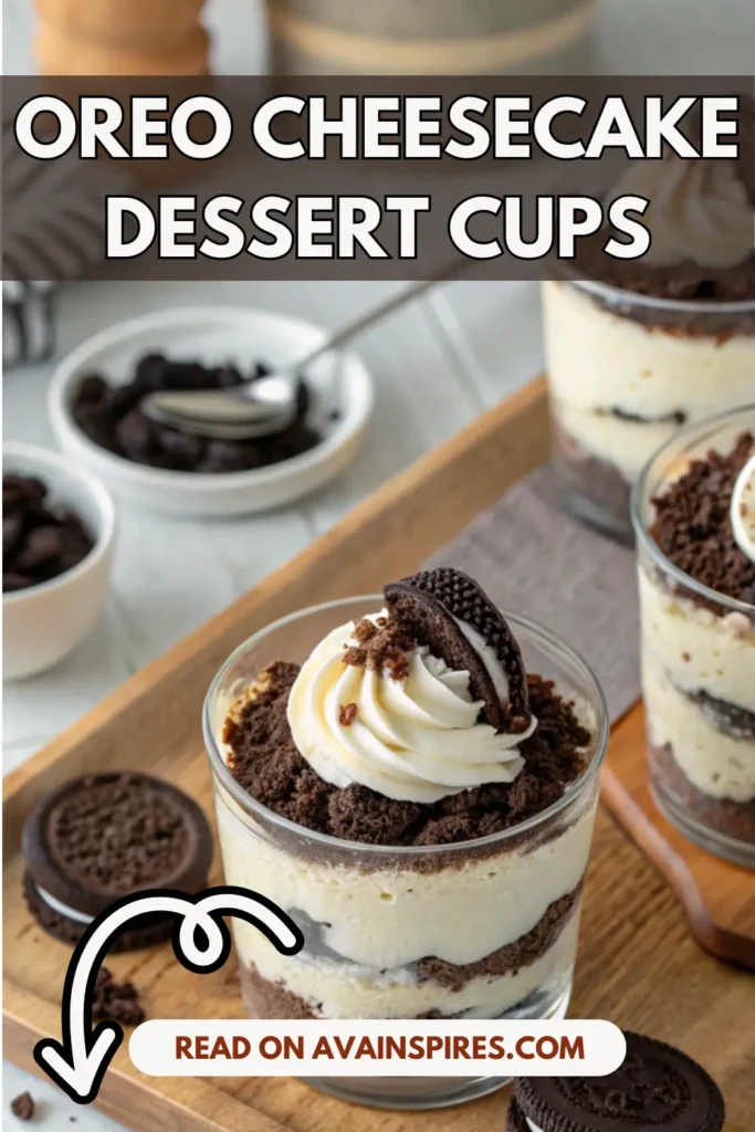 Oreo cheesecake dessert cups