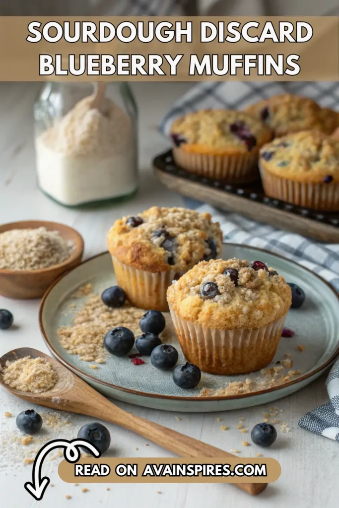 Sourdough Discard Blueberry Muffins (3)