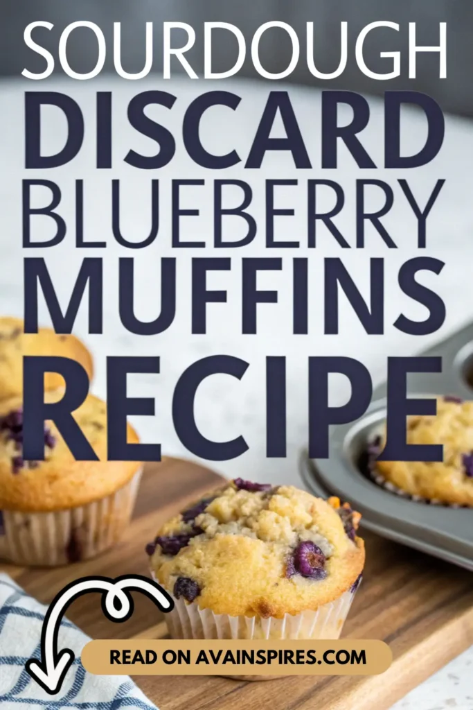 Sourdough Discard Blueberry Muffins (4)