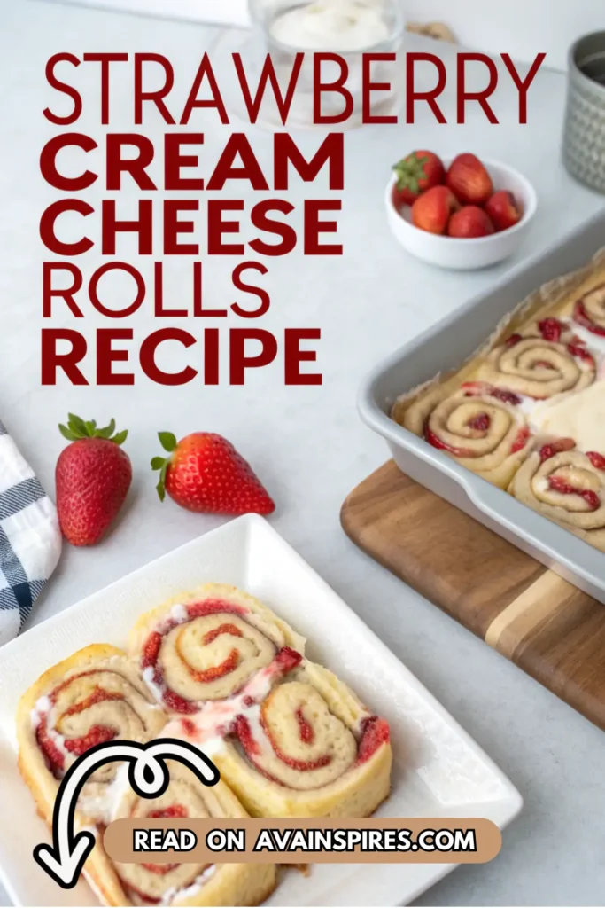 Strawberry Cream Cheese Rolls (3)