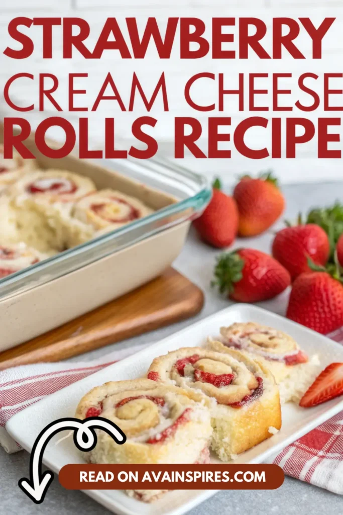 Strawberry Cream Cheese Rolls (4)