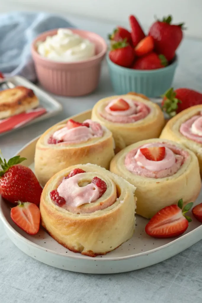 Strawberry Cream Cheese Rolls