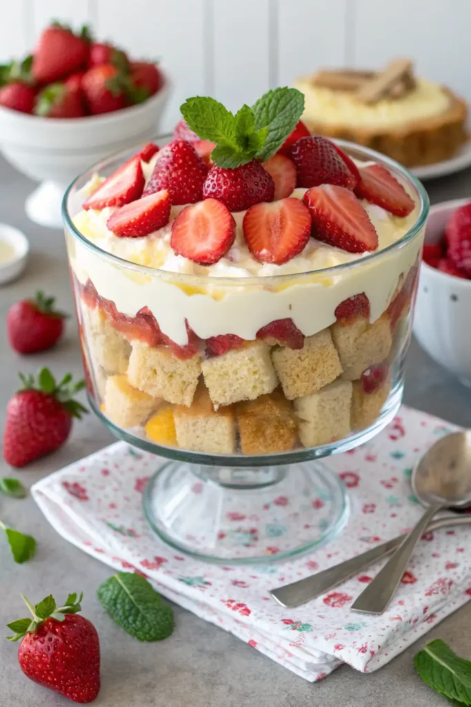 Strawberry Shortcake Trifle Recipe