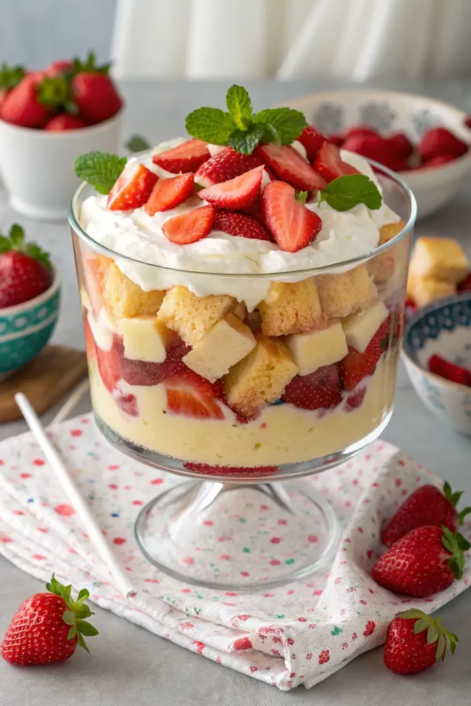 Strawberry Shortcake Trifle Recipe