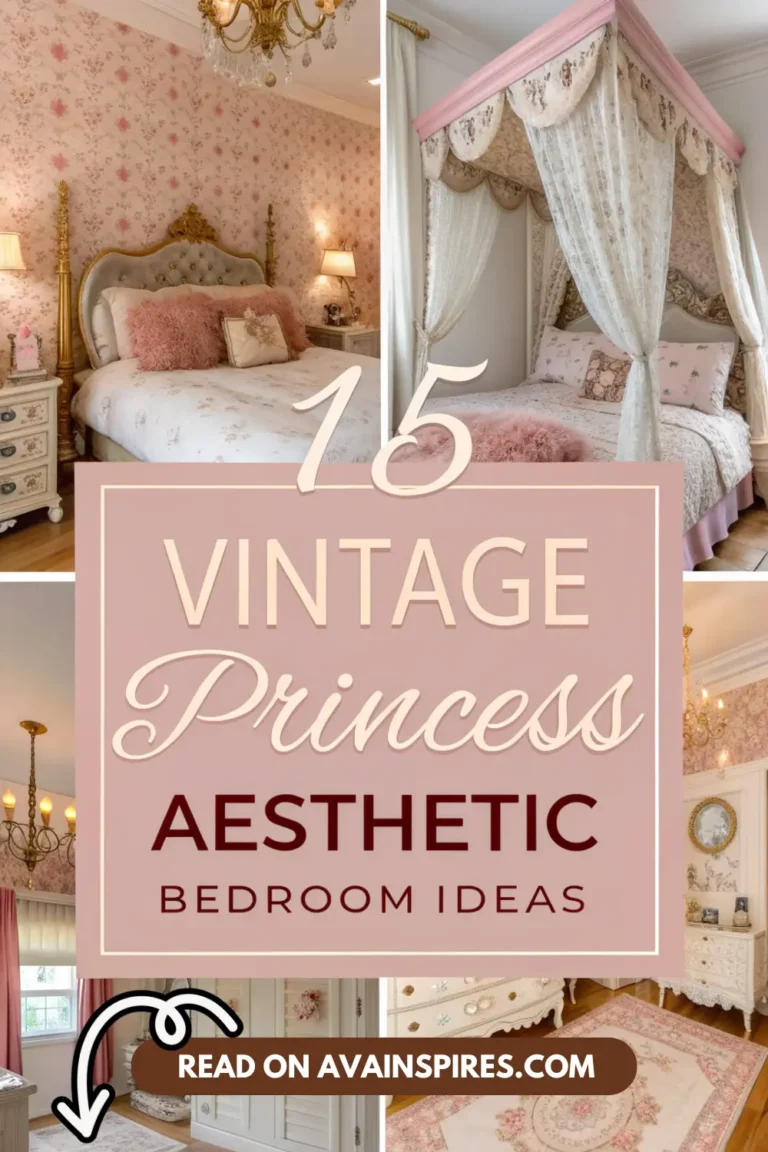 15 Vintage Princess Aesthetic Bedroom Ideas for Dreamy Rooms