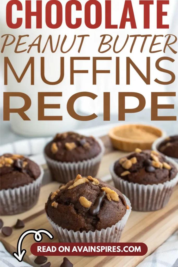 chocolate peanut butter muffins (1)