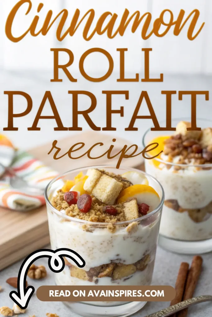 cinnamon roll parfait