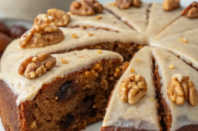 Moist Date and Walnut Cake