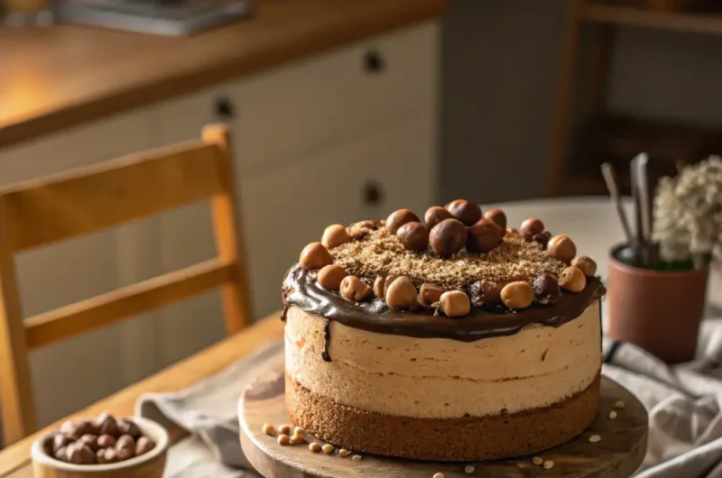 Easy & Buttery Hazelnut Cake with Rich Hazelnut Ganache