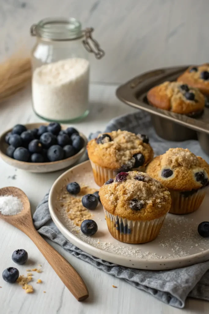 sourdough discard blueberry muffins (2)