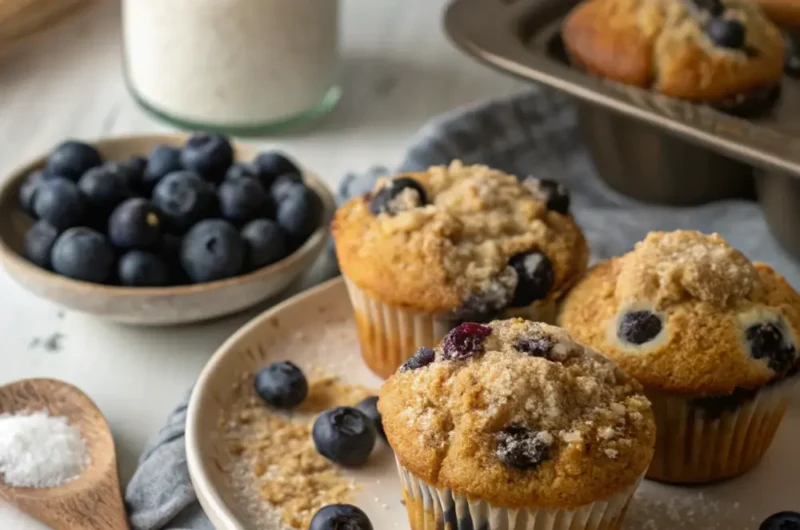 Sourdough Discard Blueberry Muffins Recipe