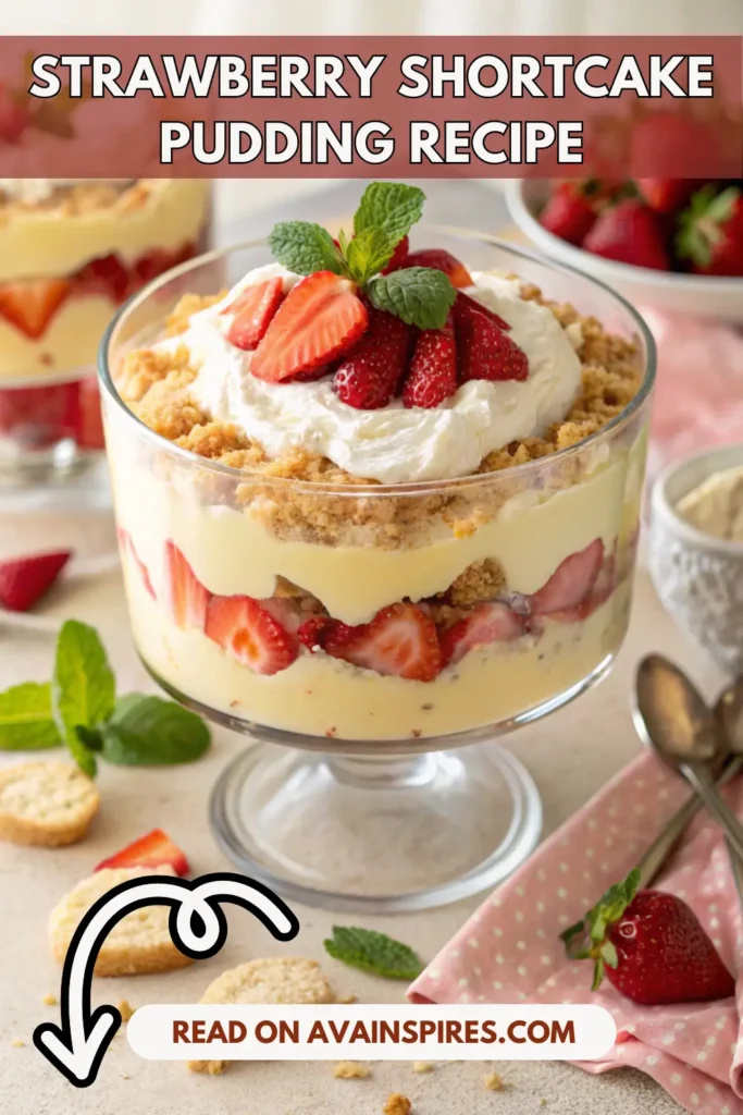 strawberry shortcake pudding 4