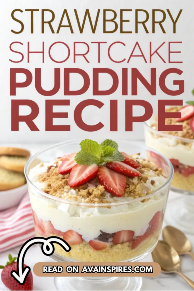 strawberry shortcake pudding