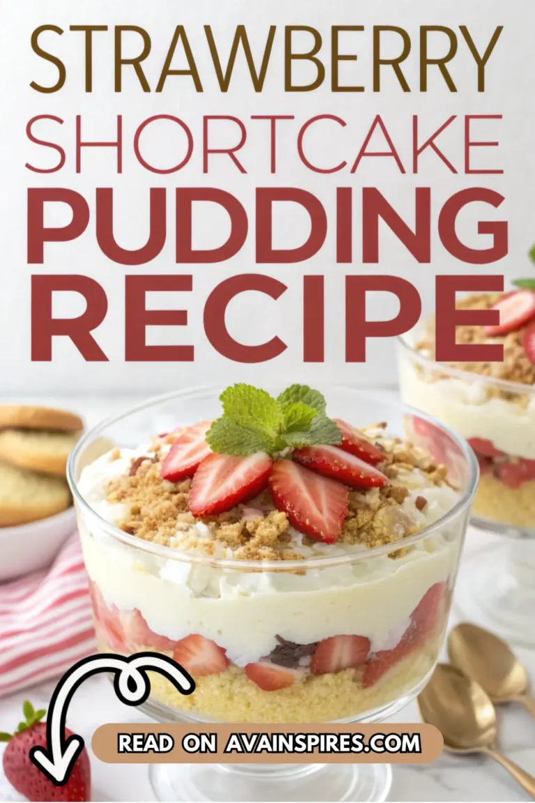 Easy Strawberry Shortcake Pudding Recipe