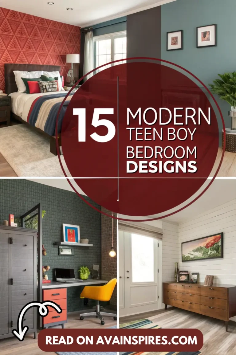 15 Modern Teen Boy Bedroom Designs