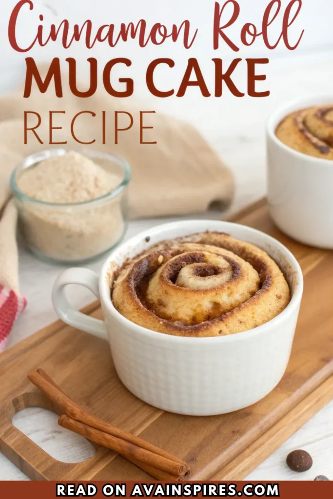 Cinnamon Roll Mug Cake