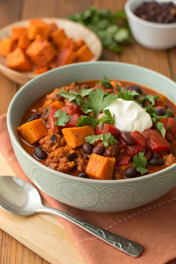 Ground Turkey and Sweet Potato Chili